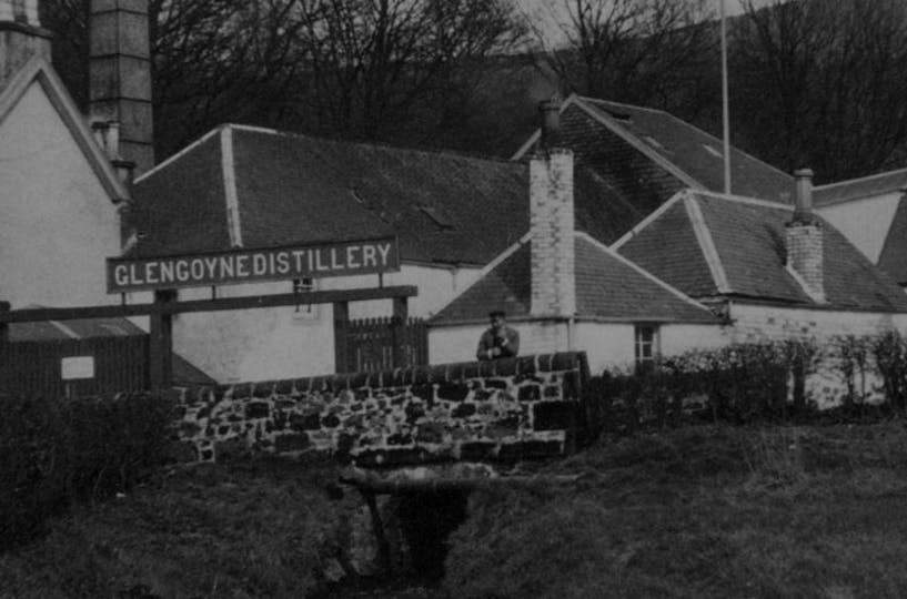 An old photo of Glengoyne Distillery
